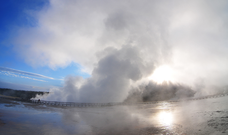 USA YELLOWSTONE NP, Grand Prismatic  Panorama 05820